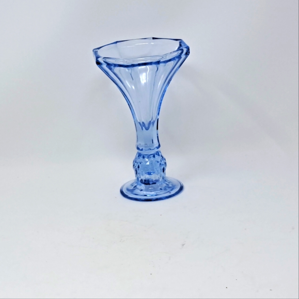 Art Deco Blue Glass Vase
